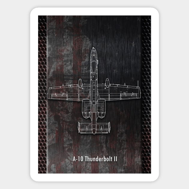 A-10 Thunderbolt II Sticker by aviationart